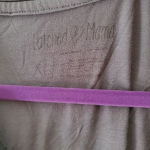 Latched Mama gray V-neck shirt